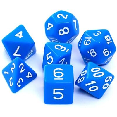 Asmodee Juego de Dados REBEL RPG Mate Azul Asmodee Juego de Dados REBEL RPG Mate Azul