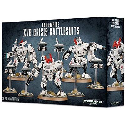 Games Workshop Warhammer 40k Tau XV8 Crisis Battlesuit Team Games Workshop Warhammer 40k Tau XV8 Crisis Battlesuit Team