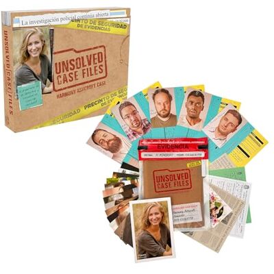 Bizak Unsolved Case Files Harmony Ashcroft, Juego de Misterio y Deducción para Resolver un Crimen, Analiza Pruebas Reales y Testimonios, Experiencia Inmersiva, +14 Años () Bizak Unsolved Case Files Harmony Ashcroft, Juego de Misterio y Deducción para Resolver un Crimen, Analiza Pruebas Reales y Testimonios, Experiencia Inmersiva, +14 Años ()