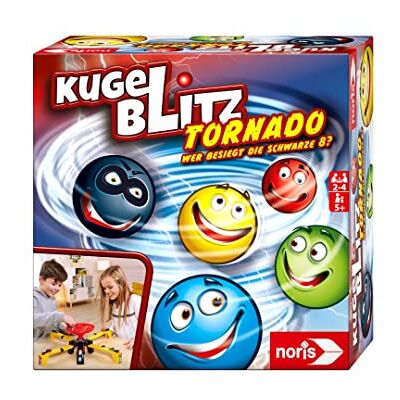 noris Tornado Ball Blitz Juego de niños a Partir de 5 años, Juego de reacción Lleno de acción para Toda la Familia, para 2-4 Jugadores, Color Negro noris Tornado Ball Blitz Juego de niños a Partir de 5 años, Juego de reacción Lleno de acción para Toda la Familia, para 2-4 Jugadores, Color Negro