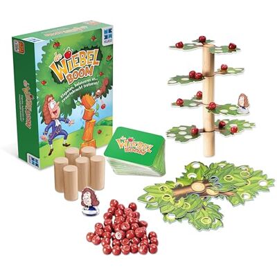 Megableu EL WIEBELBOOM Juego de Mesa y Habilidad para Niños 6 Años+ Construir con Manzanas, Ramas y Equilibrio 2-6 Jugadores Juego Educativo de Equilibrio Familiar Versión Holandesa Megableu EL WIEBELBOOM Juego de Mesa y Habilidad para Niños 6 Años+ Construir con Manzanas, Ramas y Equilibrio 2-6 Jugadores Juego Educativo de Equilibrio Familiar Versión Holandesa