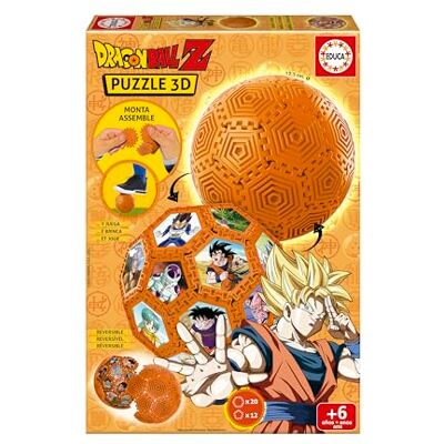 Educa 3D Puzzle Fútbol Dragon Ball con 32 Piezas y con el Que podrás Jugar Podrás Montar Distintas Formas () Educa 3D Puzzle Fútbol Dragon Ball con 32 Piezas y con el Que podrás Jugar Podrás Montar Distintas Formas ()