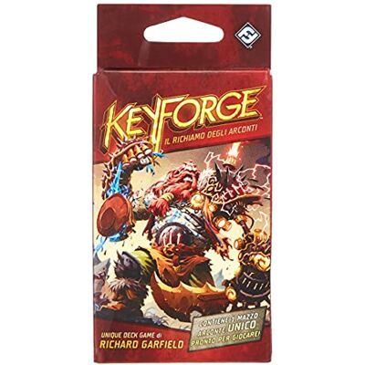 Asmodee Italia keyforge, EL reclamo de los arconti-mazzo juego de tarjetas, Color Rojo, 10601 , color/modelo surtido Asmodee Italia keyforge, EL reclamo de los arconti-mazzo juego de tarjetas, Color Rojo, 10601 , color/modelo surtido
