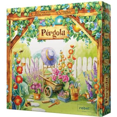 Rebel Asmodee Pergola, Juego de Mesa con temática de jardinería, Juego de Estrategia de 1 a 4 Jugadores con Modo Solitario, para Adultos y niños a Partir de 10 años, de 45 a 60 Minutos, español Rebel Asmodee Pergola, Juego de Mesa con temática de jardinería, Juego de Estrategia de 1 a 4 Jugadores con Modo Solitario, para Adultos y niños a Partir de 10 años, de 45 a 60 Minutos, español