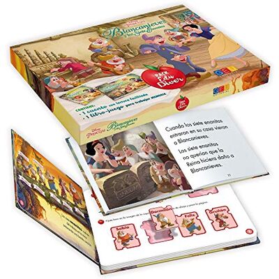 Disney Pack Edudiver Blancanieves y Los Siete Enanitos: Cuento con Lectura facilitada y Un libro juego Fomenta la lectura y La Memoria (Educación Infantil y Educación Especial) Disney Pack Edudiver Blancanieves y Los Siete Enanitos: Cuento con Lectura facilitada y Un libro juego Fomenta la lectura y La Memoria (Educación Infantil y Educación Especial)