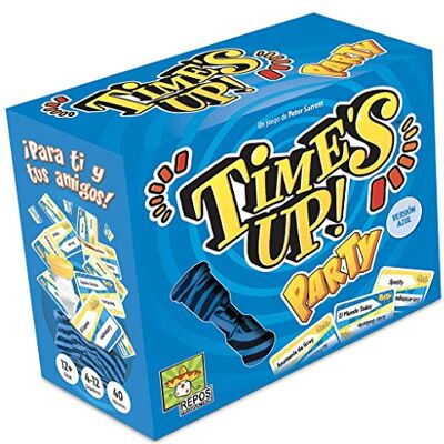 Asmodee Time's Up! Party Azul, Un Juego para Fiestas de Mímica y Palabras Asmodee Time's Up! Party Azul, Un Juego para Fiestas de Mímica y Palabras