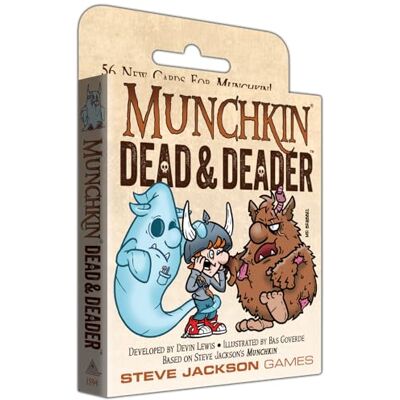 Jackson Munchkin Dead & Deader Fast-Paced Card Game Expansion for 3 to 6 Players Ages 10 and Up English Jackson Munchkin Dead & Deader Fast-Paced Card Game Expansion for 3 to 6 Players Ages 10 and Up English