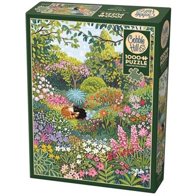 Cobble Hill Puzzle de 1000 Piezas en el jardín, Incluye póster para Adultos y niños a Partir de 12 años, Paisaje Natural, Bonita ilustración, Rompecabezas de Gato Cobble Hill Puzzle de 1000 Piezas en el jardín, Incluye póster para Adultos y niños a Partir de 12 años, Paisaje Natural, Bonita ilustración, Rompecabezas de Gato