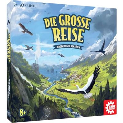 Game Factory Die Große Reise, Wettffly mit Nervenkitzel, Familiensspiel für 2-8 Spieler, AB 8 Jahren Brettsspiel Game Factory Die Große Reise, Wettffly mit Nervenkitzel, Familiensspiel für 2-8 Spieler, AB 8 Jahren Brettsspiel