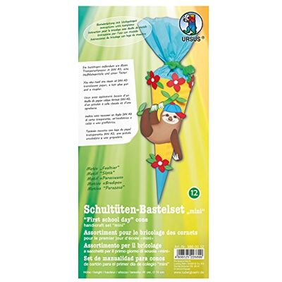 Ursus Schuman ltüten Juego de Manualidades Mini, Perezoso, 6 de Rectangular, Aprox. 41 cm Ursus Schuman ltüten Juego de Manualidades Mini, Perezoso, 6 de Rectangular, Aprox. 41 cm