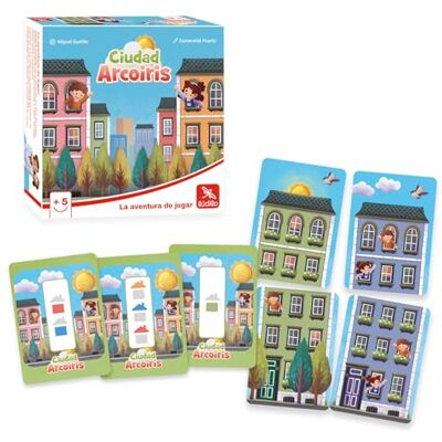 Ludilo Ciudad Arcoiris Juegos Educativos Niños 5 Años O Más Juegos De Mesa Niños Juego Cartas 15 Min Regalo Niño 5 Años Y Niñas Juego De Mesa Infantil Ludilo Ciudad Arcoiris Juegos Educativos Niños 5 Años O Más Juegos De Mesa Niños Juego Cartas 15 Min Regalo Niño 5 Años Y Niñas Juego De Mesa Infantil