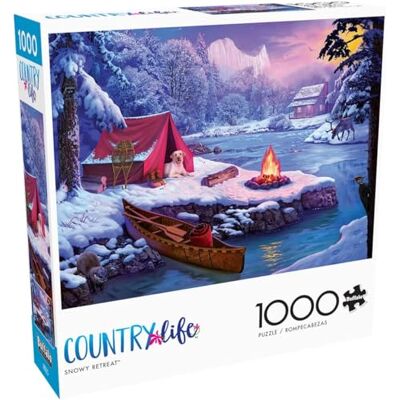 Buffalo Games Country Life Snowy Retreat Rompecabezas de 1000 Piezas Buffalo Games Country Life Snowy Retreat Rompecabezas de 1000 Piezas