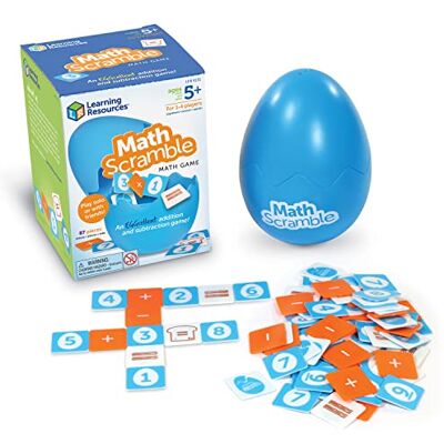 Learning Resources Math Scramble, Juego de matemáticas para niños, desarrolla el Sentido numérico, 1-4 Jugadores, 5+ años de Edad Learning Resources Math Scramble, Juego de matemáticas para niños, desarrolla el Sentido numérico, 1-4 Jugadores, 5+ años de Edad