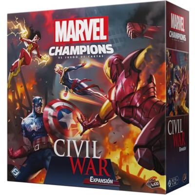 Asmodee Marvel Champions Civil War, Expansión, Juego de Cartas, A Partir de 14 Años, De 1 a 4 Jugadores, 45-90 Minutos por Partida, Español Asmodee Marvel Champions Civil War, Expansión, Juego de Cartas, A Partir de 14 Años, De 1 a 4 Jugadores, 45-90 Minutos por Partida, Español