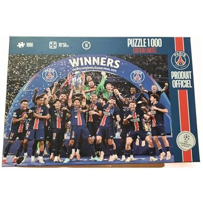 Megableu – Puzzle de 1000 piezas PSG – Edición Limitada Campeón UEFA 2025 – Puzzle Football Paris Saint-Germain Oficial – Formato 70 x 50 cm – para adultos y niños a partir de 14 años – Idea de regalo Megableu – Puzzle de 1000 piezas PSG – Edición Limitada Campeón UEFA 2025 – Puzzle Football Paris Saint-Germain Oficial – Formato 70 x 50 cm – para adultos y niños a partir de 14 años – Idea de regalo