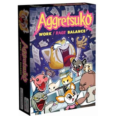 Renegade Game Studios Aggretsuko Work Rage Balance Card Game, Comedia de Oficina vertiginosa, 3–6 Jugadores, 30 Minutos, Edad 10+ Renegade Game Studios Aggretsuko Work Rage Balance Card Game, Comedia de Oficina vertiginosa, 3–6 Jugadores, 30 Minutos, Edad 10+