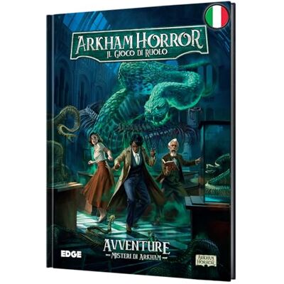 Asmodee Arkham Horror: El Juego de rol Misterios de Arkham, Aventuras para Manual Base, 14+ Años, 2-6 Jugadores, Edición en Italiano Asmodee Arkham Horror: El Juego de rol Misterios de Arkham, Aventuras para Manual Base, 14+ Años, 2-6 Jugadores, Edición en Italiano