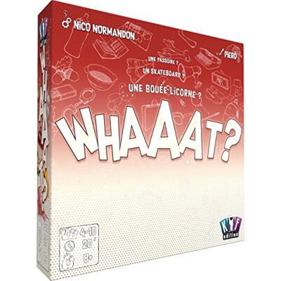 Asmodee - KYF Edition Whaaat Juego de Ambiente Edad: 8+ 4 a 10 Jugadores Tiempo de Partido: 20 Min, Asmodee - KYF Edition Whaaat Juego de Ambiente Edad: 8+ 4 a 10 Jugadores Tiempo de Partido: 20 Min,