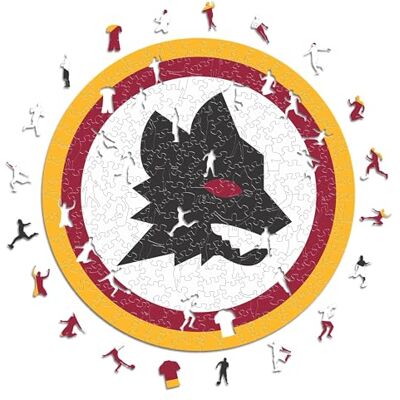 Iconic AS Roma - Lupetto Logo - Rompecabezas de Madera S - Puzzle Iconic AS Roma - Lupetto Logo - Rompecabezas de Madera S - Puzzle