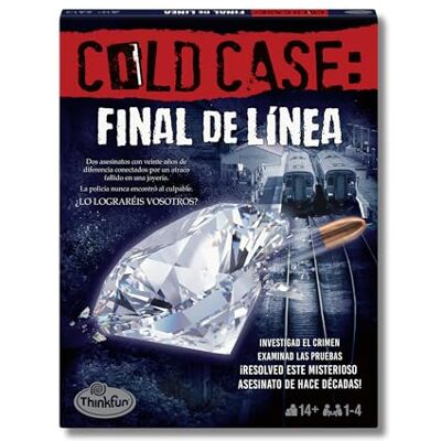 ThinkFun Cold Case 4: Final de Linea, Juego de investigación +14 años ThinkFun Cold Case 4: Final de Linea, Juego de investigación +14 años