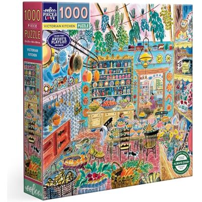 eeBoo Cocina Victoriana – Puzzle para Adultos 1000 Piezas de cartón – Dimensiones x 58,5 cm () eeBoo Cocina Victoriana – Puzzle para Adultos 1000 Piezas de cartón – Dimensiones x 58,5 cm ()