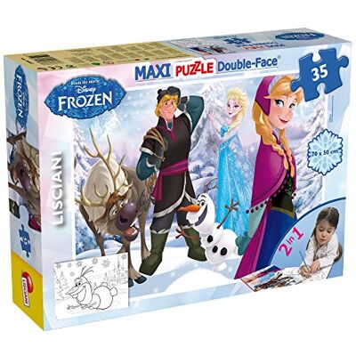 Disney Lisciani Frozen Jugando en el Hielo Puzzle Maxi Floor 2 en 1 de 35 Piezas Doble Cara Formato 70x50 cm Juego Educativo de Lógica Regalo de Cumpleaños para Niños a Partir de 3 años Disney Lisciani Frozen Jugando en el Hielo Puzzle Maxi Floor 2 en 1 de 35 Piezas Doble Cara Formato 70x50 cm Juego Educativo de Lógica Regalo de Cumpleaños para Niños a Partir de 3 años