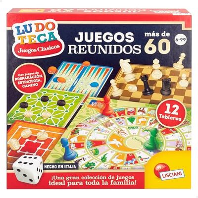 ColorBaby Lisciani Pack 60 Juegos Reunidos, 6 tableros multijuego, 2 Dados, Juego de la oca, Backgammon, 1 a 4 Jugadores, Juegos de Mesa, Juguete Educativo, Juguetes niños 6 años, ColorBaby Lisciani Pack 60 Juegos Reunidos, 6 tableros multijuego, 2 Dados, Juego de la oca, Backgammon, 1 a 4 Jugadores, Juegos de Mesa, Juguete Educativo, Juguetes niños 6 años,