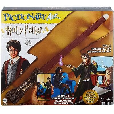 Mattel Games, Pictionary Air Harry Potter Juego de Dibujo de Aire (112 Cartas de Doble Cara con Palabras para adivinar, 8+ años, versión Italiana, Mattel Games, Pictionary Air Harry Potter Juego de Dibujo de Aire (112 Cartas de Doble Cara con Palabras para adivinar, 8+ años, versión Italiana,