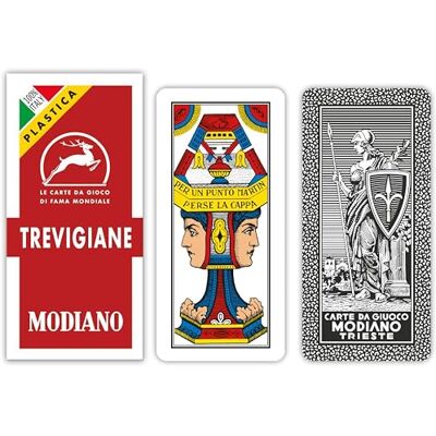 Modiano Cartas regionales Trevigiane 100% plástico Modiano Cartas regionales Trevigiane 100% plástico