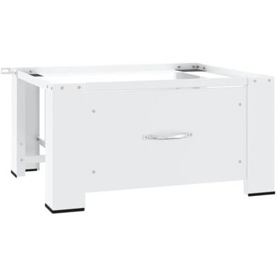 vidaXL Soporte pedestal para lavadora con cajón blanco vidaXL Soporte pedestal para lavadora con cajón blanco