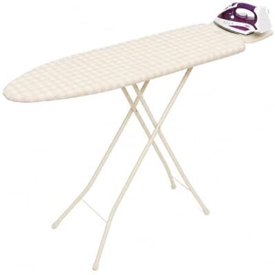 Jata HOGAR HPLA8126 Tabla de Planchar Plegable 110 x 32 cm, Altura Regulable hasta 92 cm, Funda 100% Algodón, Reposaplanchas XL, Patas Antideslizantes, Tabla de Plancha Resistente Jata HOGAR HPLA8126 Tabla de Planchar Plegable 110 x 32 cm, Altura Regulable hasta 92 cm, Funda 100% Algodón, Reposaplanchas XL, Patas Antideslizantes, Tabla de Plancha Resistente