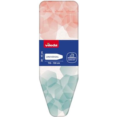 Vileda Funda para Tabla de Planchar Comfort Plus, Tamaño Universal, Más Larga como Nueva, Ajustable a Tablas de 30 x 45cm de Ancho; 110-130cm de Largo, Fácil de Instalar Vileda Funda para Tabla de Planchar Comfort Plus, Tamaño Universal, Más Larga como Nueva, Ajustable a Tablas de 30 x 45cm de Ancho; 110-130cm de Largo, Fácil de Instalar