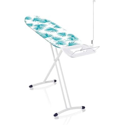 Leifheit Tabla de planchar plegable Air Board Express M Solid Palm Leafs, mesa de planchar estable y ligera, tabla de planchado regulable en altura Leifheit Tabla de planchar plegable Air Board Express M Solid Palm Leafs, mesa de planchar estable y ligera, tabla de planchado regulable en altura