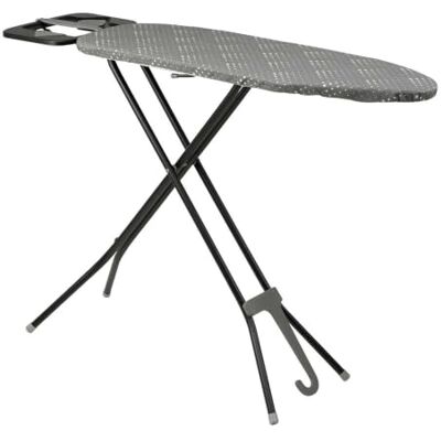Orbegozo Tabla de Planchar , 92 x 31 cm, Funda de Algodón 100%, Altura Regulable hasta 81,5 cm, con Soporte para Plancha y Gancho para Colgar Orbegozo Tabla de Planchar , 92 x 31 cm, Funda de Algodón 100%, Altura Regulable hasta 81,5 cm, con Soporte para Plancha y Gancho para Colgar