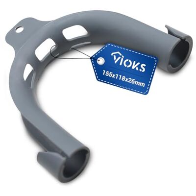 VIOKS Soporte para manguera, arco de sujeción, soporte de PVC para Bosch, Siemens, Beko, Bauknecht, Miele, Constructa, tubo de desagüe para lavadora, lavavajillas y accesorios de lavadoras VIOKS Soporte para manguera, arco de sujeción, soporte de PVC para Bosch, Siemens, Beko, Bauknecht, Miele, Constructa, tubo de desagüe para lavadora, lavavajillas y accesorios de lavadoras
