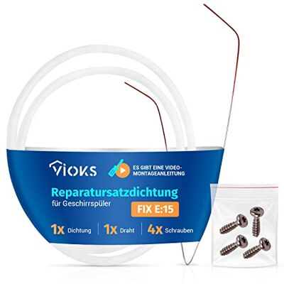 VIOKS Junta de repuesto para bomba Bosch 12005744, pieza de repuesto para lavavajillas Siemens, Neff E15, juego de reparación, junta de cabezal de bomba, accesorio para lavavajillas VIOKS Junta de repuesto para bomba Bosch 12005744, pieza de repuesto para lavavajillas Siemens, Neff E15, juego de reparación, junta de cabezal de bomba, accesorio para lavavajillas