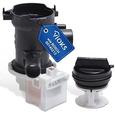 VIOKS Bomba de Desagüe de Repuesto & Copreci KEBS 30 W Con Cabezal Colador Para Lavadora Bosch Siemens iQ100 iQ300 iQ500 Avantixx Clase Extra VIOKS Bomba de Desagüe de Repuesto & Copreci KEBS 30 W Con Cabezal Colador Para Lavadora Bosch Siemens iQ100 iQ300 iQ500 Avantixx Clase Extra