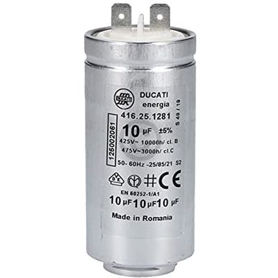 eVendix Condensador 10µF compatible con AEG 125002061/5 para secadora eVendix Condensador 10µF compatible con AEG 125002061/5 para secadora