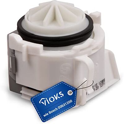 VIOKS Bomba de desagüe de repuesto para bomba Bosch 00631200 – Bomba de aguas residuales para lavavajillas Bosch, Neff, Siemens, piezas de repuesto VIOKS Bomba de desagüe de repuesto para bomba Bosch 00631200 – Bomba de aguas residuales para lavavajillas Bosch, Neff, Siemens, piezas de repuesto