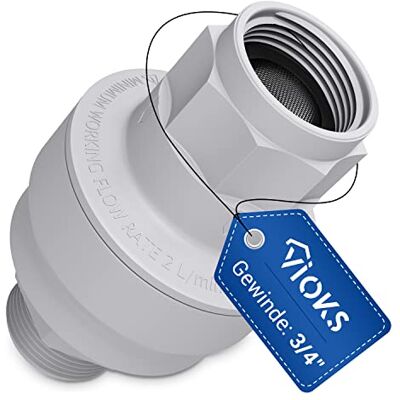 VIOKS Parada de agua de 3/4" y parada de agua para lavadora Aquastop Válvula de parada de agua para lavadora Manguera de alimentación para lavavajillas 3/4 VIOKS Parada de agua de 3/4" y parada de agua para lavadora Aquastop Válvula de parada de agua para lavadora Manguera de alimentación para lavavajillas 3/4