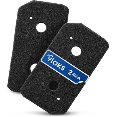 VIOKS Juego de 2 filtros de espuma de repuesto para secador de bomba de calor Bosch 12007650 para secadora Bosch, piezas de repuesto/filtro para secadora con bomba de calor VIOKS Juego de 2 filtros de espuma de repuesto para secador de bomba de calor Bosch 12007650 para secadora Bosch, piezas de repuesto/filtro para secadora con bomba de calor