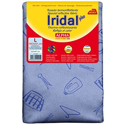 Alphaitalia "iridal Plus Ahorro de energía con Espuma y Fieltro Tech – Funda para Tabla de Planchar, Multicolor, 140 x 55 cm Alphaitalia "iridal Plus Ahorro de energía con Espuma y Fieltro Tech – Funda para Tabla de Planchar, Multicolor, 140 x 55 cm