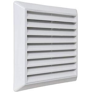 LA VENTILATION C19100RB - Rejilla de ventilación - Aletas fijas - Red antimosquitos - Montaje en superficie - 185x185 mm LA VENTILATION C19100RB - Rejilla de ventilación - Aletas fijas - Red antimosquitos - Montaje en superficie - 185x185 mm