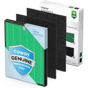 Coway Airmega 150 Filtro de repuesto para purificador de aire, color negro y blanco Coway Airmega 150 Filtro de repuesto para purificador de aire, color negro y blanco
