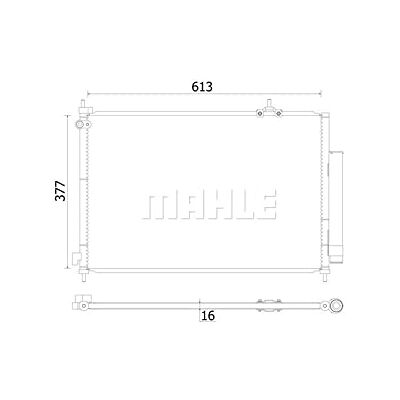 MAHLE Kondensator, Klimaanlage AC927000S MAHLE Kondensator, Klimaanlage AC927000S