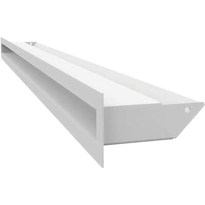 KRATKI - Rejilla de Ventilación 6x100cm Blanca - Distribución de calor KRATKI - Rejilla de Ventilación 6x100cm Blanca - Distribución de calor