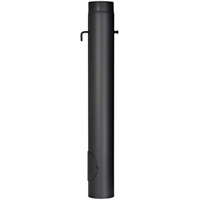 FIREFIX -Tubo Acero de 2 mm de Grosor (Tubo de Humo) de 130 mm de diámetro, para Estufas y hogueras, Senotherm, Negro, 1000 mm de Largo, con Tapa reguladora y Puerta de Limpieza FIREFIX -Tubo Acero de 2 mm de Grosor (Tubo de Humo) de 130 mm de diámetro, para Estufas y hogueras, Senotherm, Negro, 1000 mm de Largo, con Tapa reguladora y Puerta de Limpieza