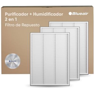 BLUEAIR Filtro de Partículas Original DH3i – Repuesto oficial para purificador de aire 2 en 1 con humidificación – Certificado para capturar polen, polvo y pelo de mascotas – Compatible DH3i BLUEAIR Filtro de Partículas Original DH3i – Repuesto oficial para purificador de aire 2 en 1 con humidificación – Certificado para capturar polen, polvo y pelo de mascotas – Compatible DH3i