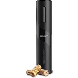 BEPER Sacacorchos Eléctrico con Cortador de Botellas de Vino Abridor de Vino Electrico Recargable con Cable USB BEPER Sacacorchos Eléctrico con Cortador de Botellas de Vino Abridor de Vino Electrico Recargable con Cable USB