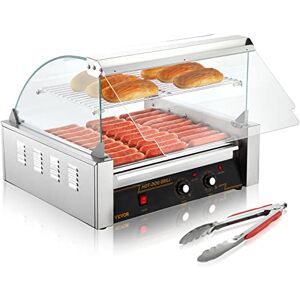 VEVOR Máquina de Rodillos para Perros Calientes de 56,2 x 47,5 x 44,2 cm con una Parrilla de Acero Inoxidable de Calidad Comercial, 50 °C-250 °C, 2,2 kW, para Puestos de Comida, Fiestas y Barbacoas VEVOR Máquina de Rodillos para Perros Calientes de 56,2 x 47,5 x 44,2 cm con una Parrilla de Acero Inoxidable de Calidad Comercial, 50 °C-250 °C, 2,2 kW, para Puestos de Comida, Fiestas y Barbacoas
